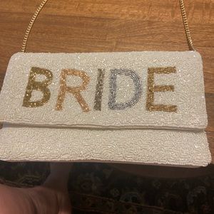 Rhinestone bride crossbody